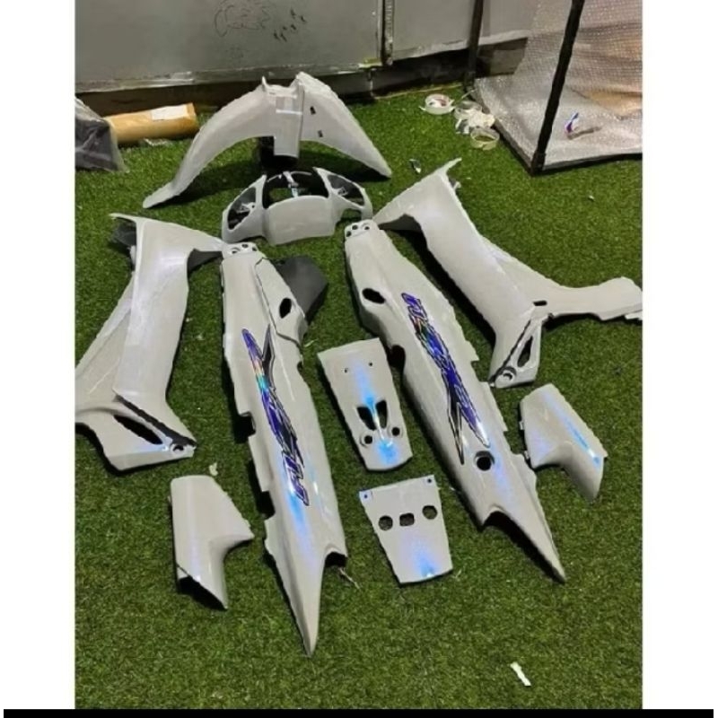 STRIPING FIZR CUSTOM HOLOGRAM FIZ R SIMPLE BIRU PALING MURAH