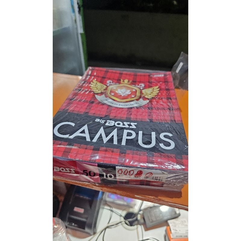 

buku campus merk big boss 50 lembar isi 10 pcs