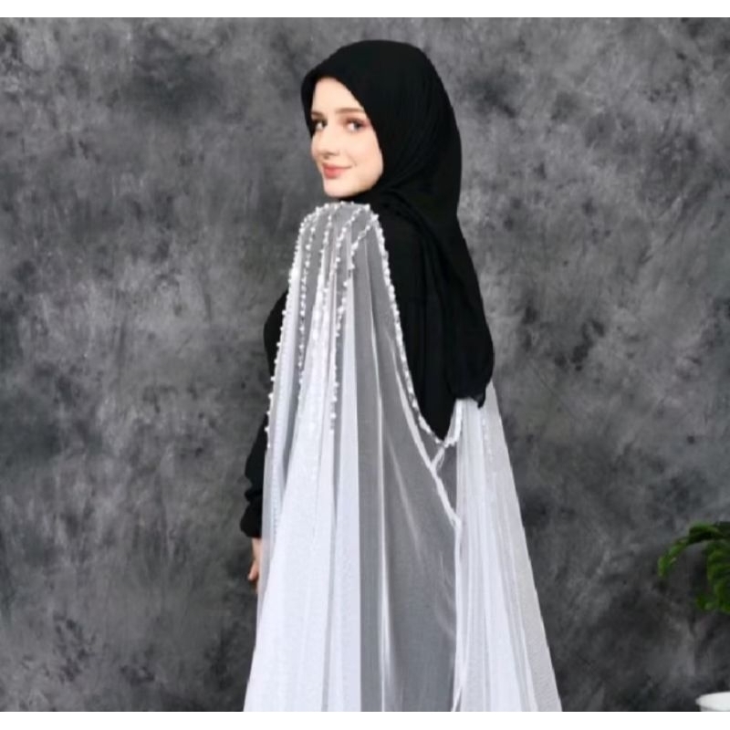 slayer jubah punggung pengantin mewah /slayer hiasan pengantin/hiasan gaun pengantin