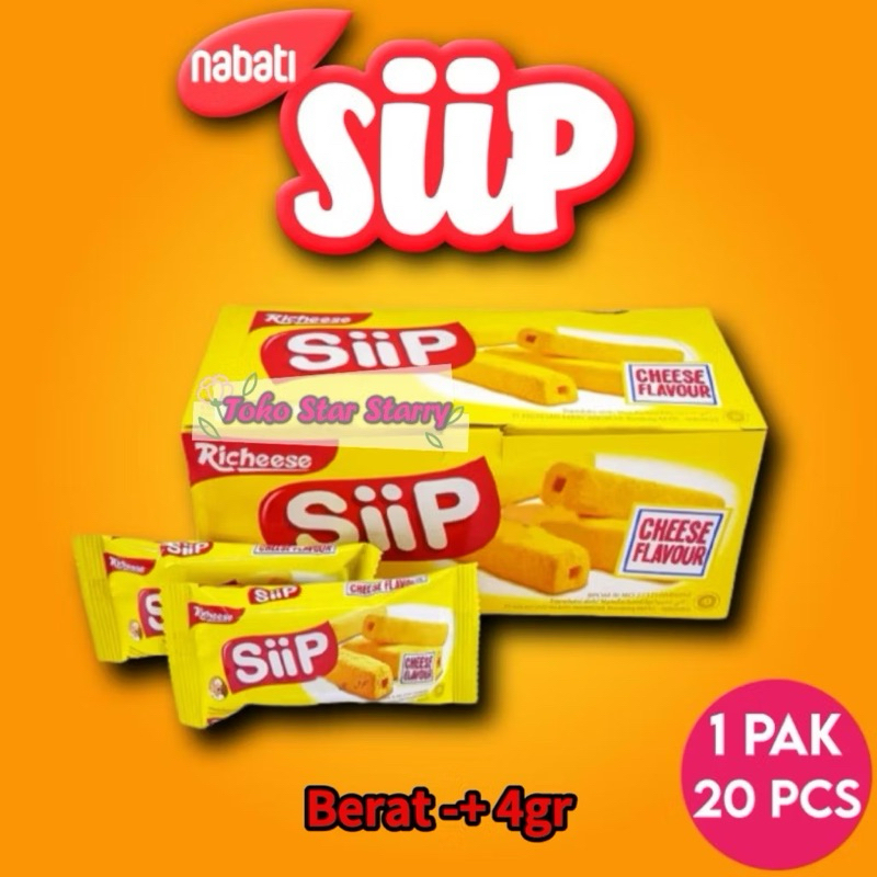 

[Per Kotak] Nabati Siip 4gr Snack Viral Halal BPOM Halal MUI