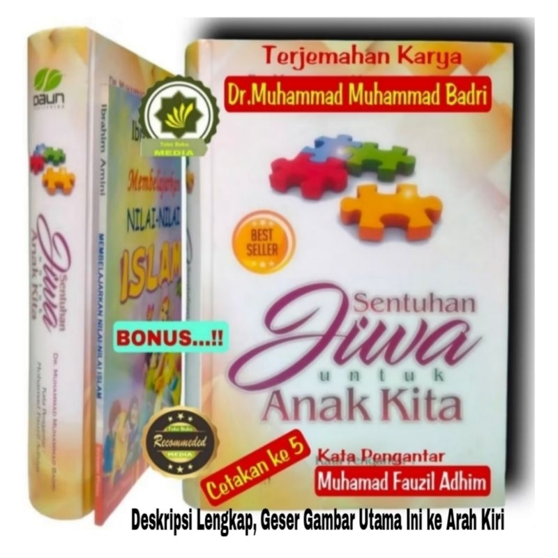 Buku SENTUHAN JIWA + Bonus Buku Bimbingan Pengajaran Anak Menanamkan Nilai Keislaman Pada Anak Pedom