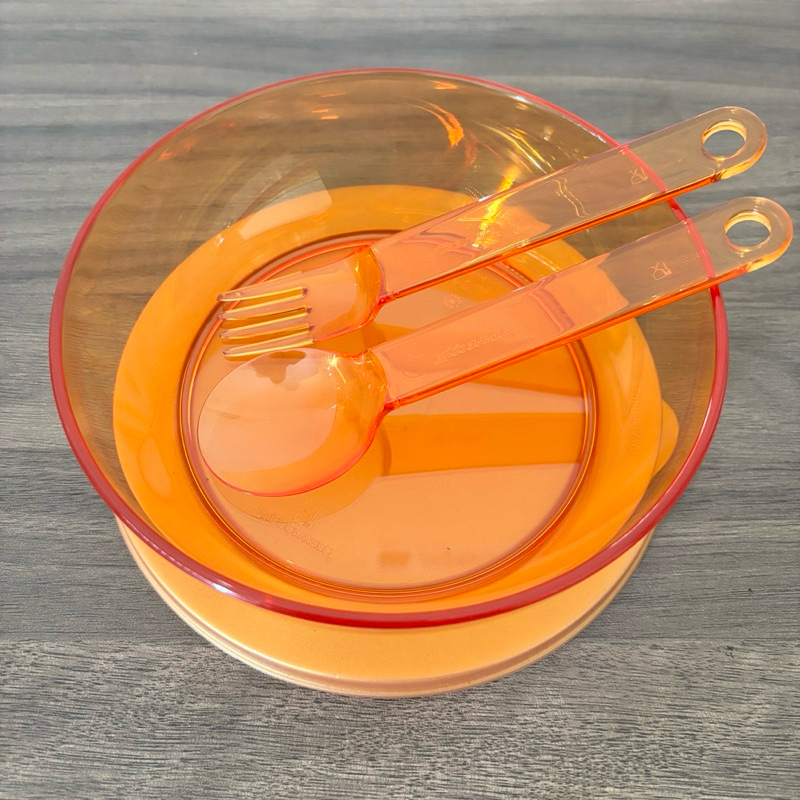 Clear bowl gold 750ml // mangkok bening tupperware // mangkok kristal Tupperware