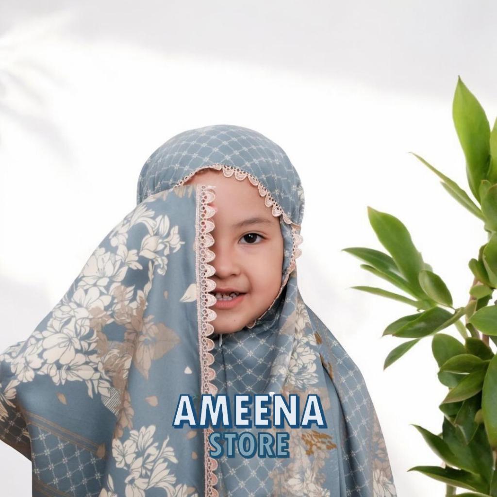 Mukena Anak Armani Silk Premium 2in1 | Mukena Anak Mini Pouch Motif