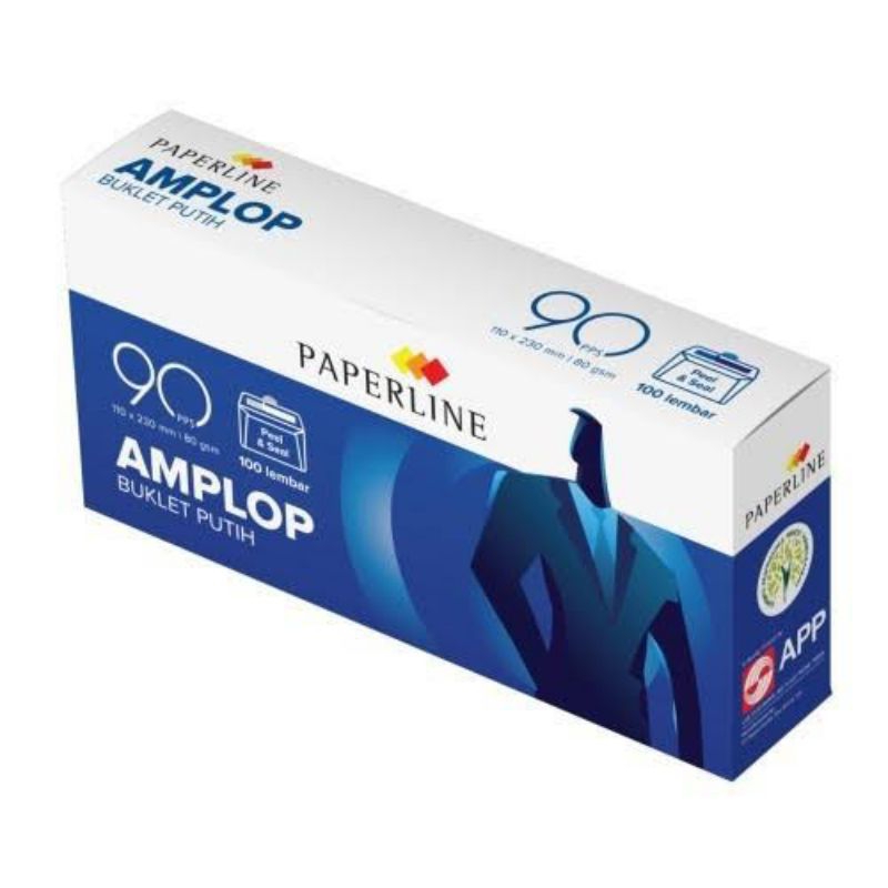 

Amplop putih dengan seal PPL 90 paperline perekat segel lem