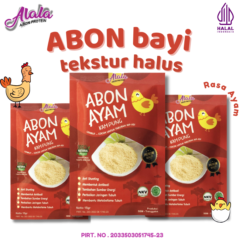 

Alala Abon Bayi MPASI - Abon Bayi Penambah Nafsu Makan Anak Usia 8 Bulan