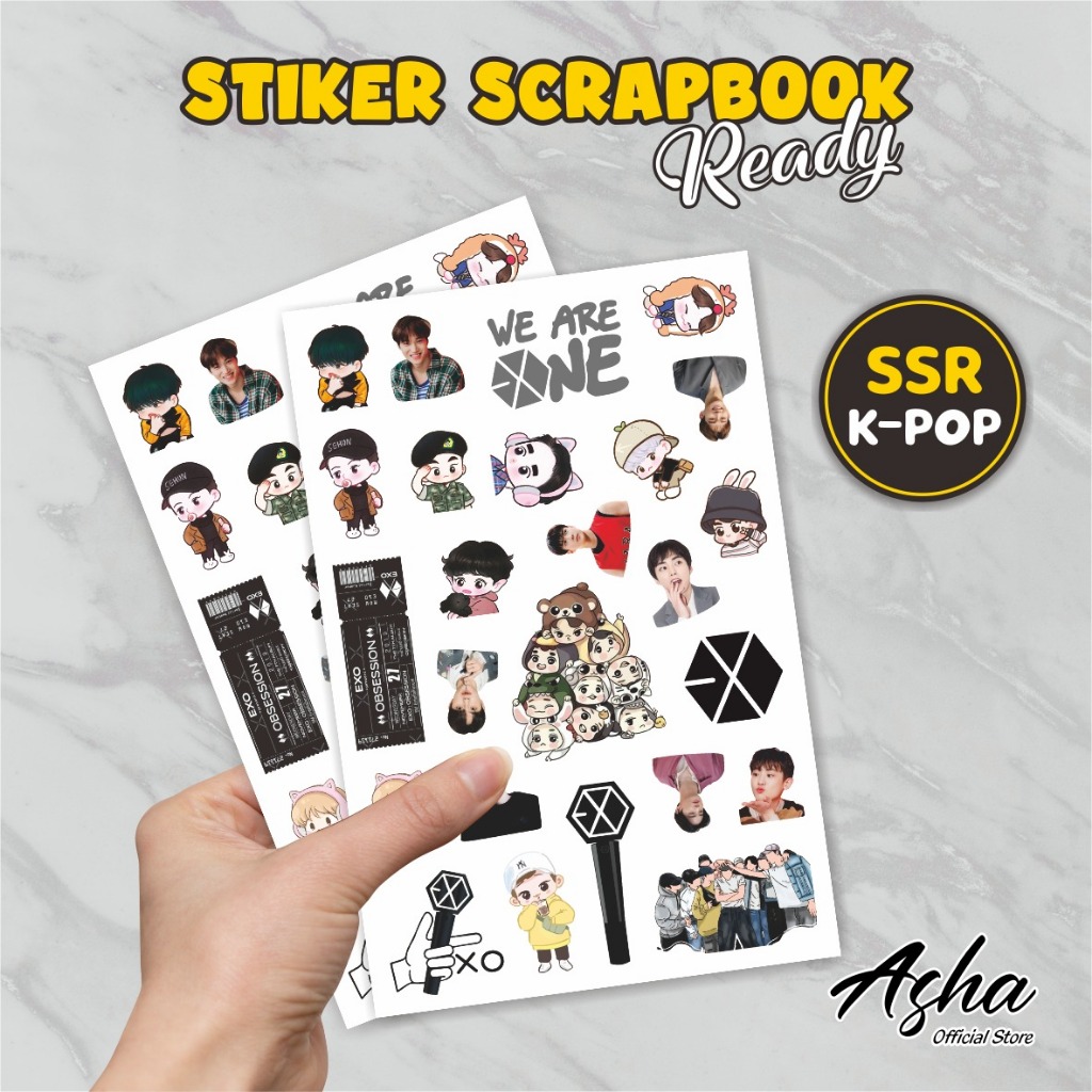 

STIKER VINYL KARAKTER MURAH - STIKER SCRAPBOOK MOTIF EXO TAHAN AIR READY STOK