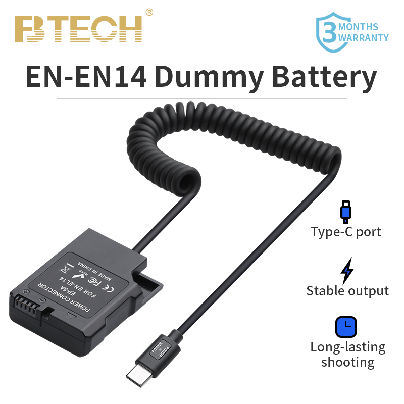 FB Dummy Battery EN EL14 Type C Dummy Battery for Nikon D5300 D3200 D3300 D3400 D3100 D5600 P7000 P7