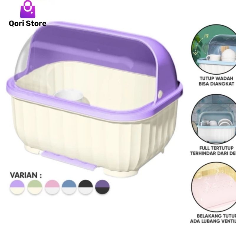 Qori Store - Rak Piring Pengering / Rak Piring / Rak Pengering Piring / Rak Piring Mangkok Sendok