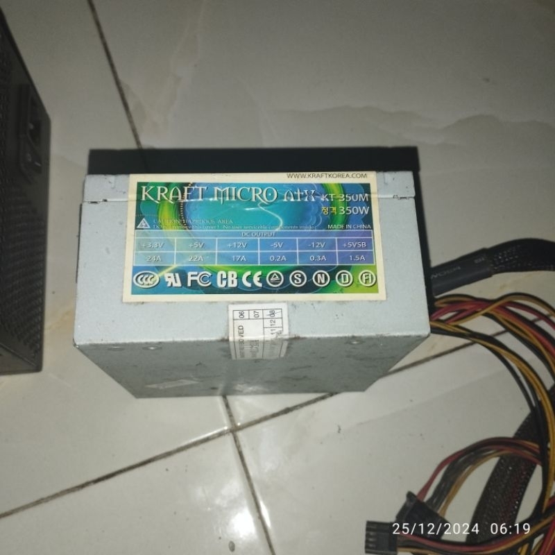 psu ITX kecil SFX Kraft Micro 350w 350 watt copotan built up