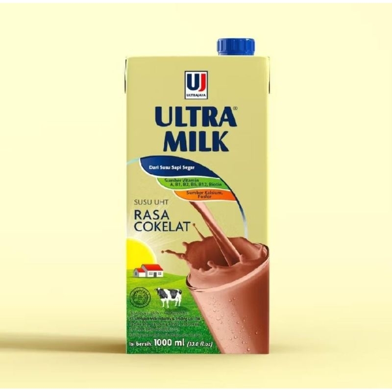 

Susu UHT Ultramilk Fullcream/Coklat 1Liter