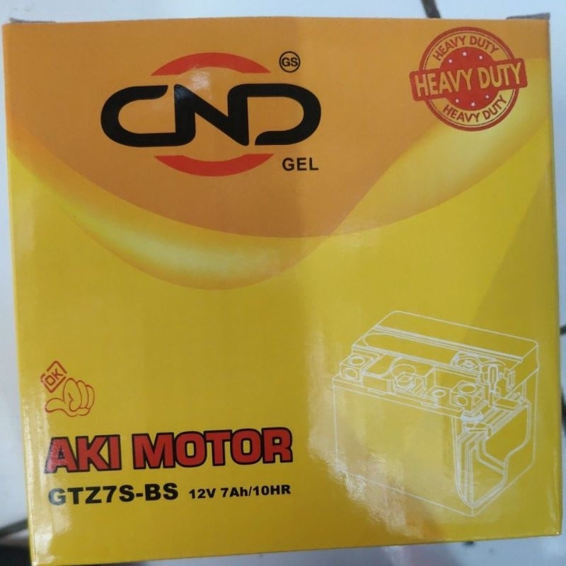 Aki Gel CND aki motor GTZ7S-BS