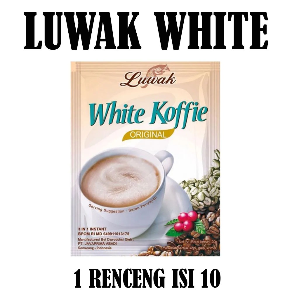 

LUWAK WHITE KOFFIE RENCENG ISI 10