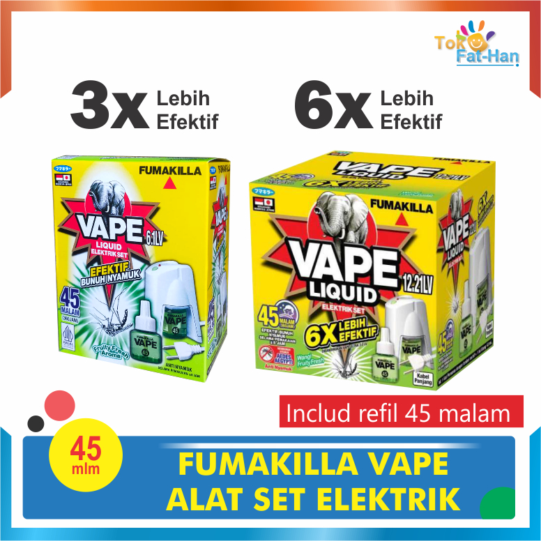 Fumakilla Vape Bundle Obat Nyamuk Elektrik 6X