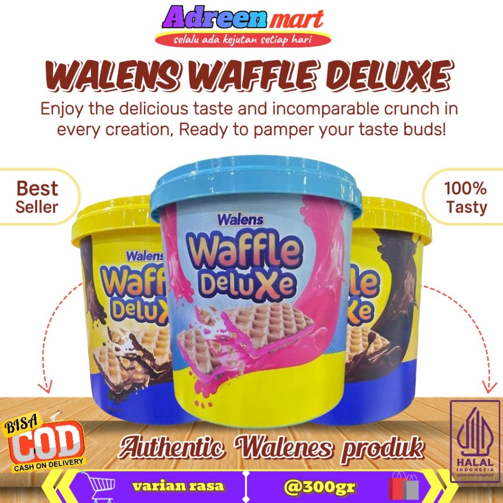 

WALENS WAFFLE DELUXE COKLAT | STRAWBERRY TOP 300 GR