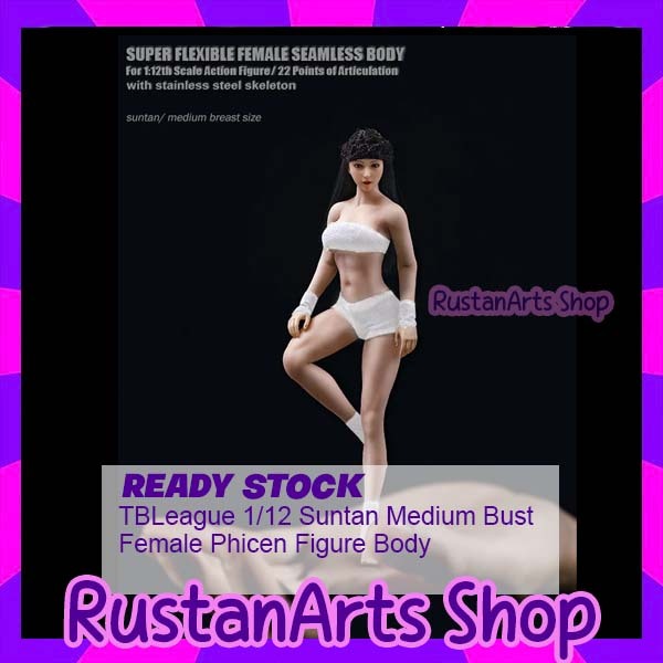 BLeague 1/12 Suntan Medium Bust Female Phicen Figure Body