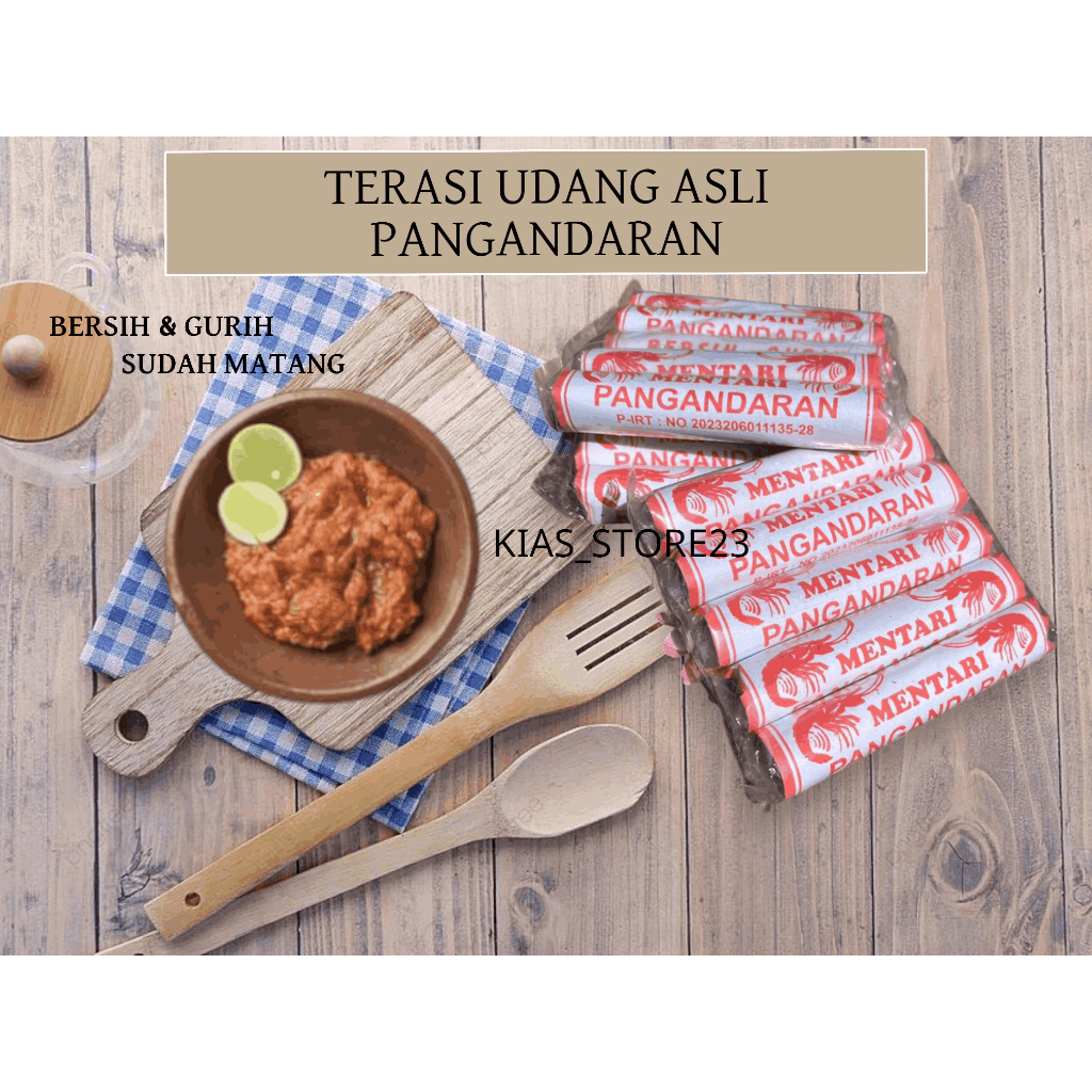 

Terasi udang asli khas pangandaran 1 bungkus isi 5 pcs