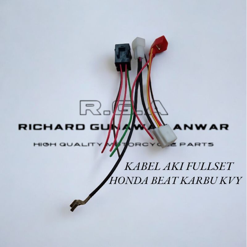 Kabel AKI ACCU BEAT KARBY KVY Fullset kabel soket BENDIK STATER RUMAH SIKRING