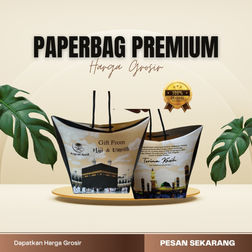 

Dus Paper Bag Dus Teng-Teng Dus Tali Dus Jing-Jingoleh oleh Haji dan Umroh 1pcs