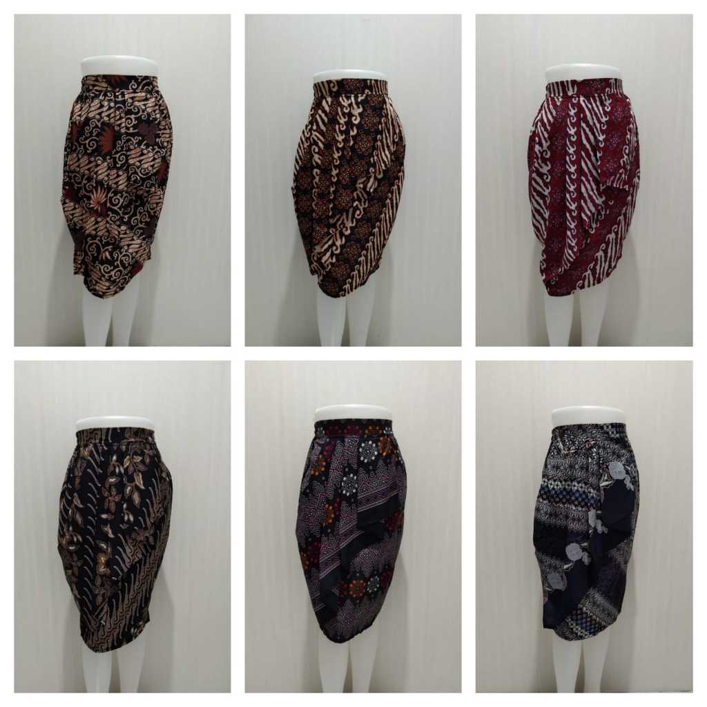 BAWAHAN KEBAYA ROK REMPEL BATIK 7/8