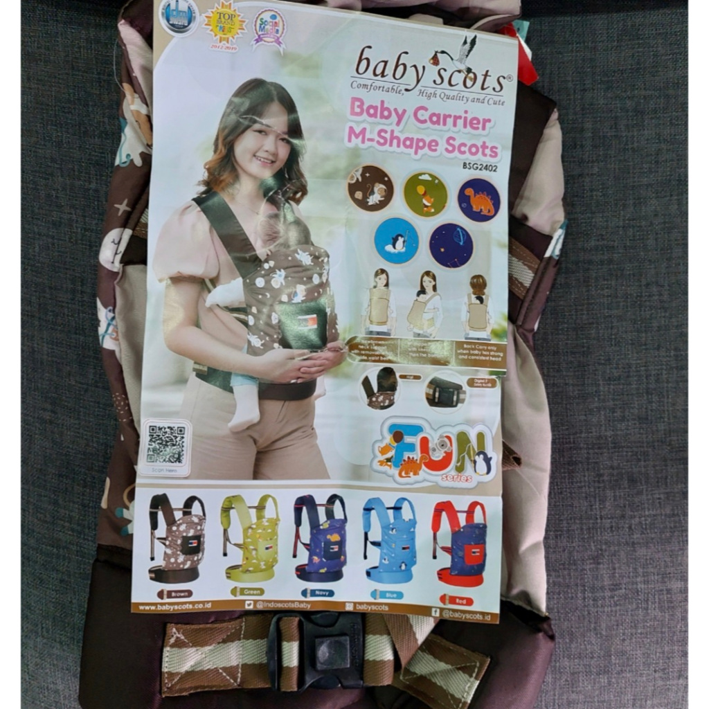 Baby Carrier M-Shape Scots FUN series