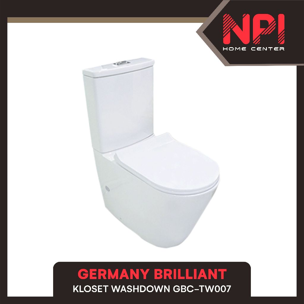 Germany Brilliant - Closet Kloset Toilet Duduk Gbc Tw007 Gbctw007 White