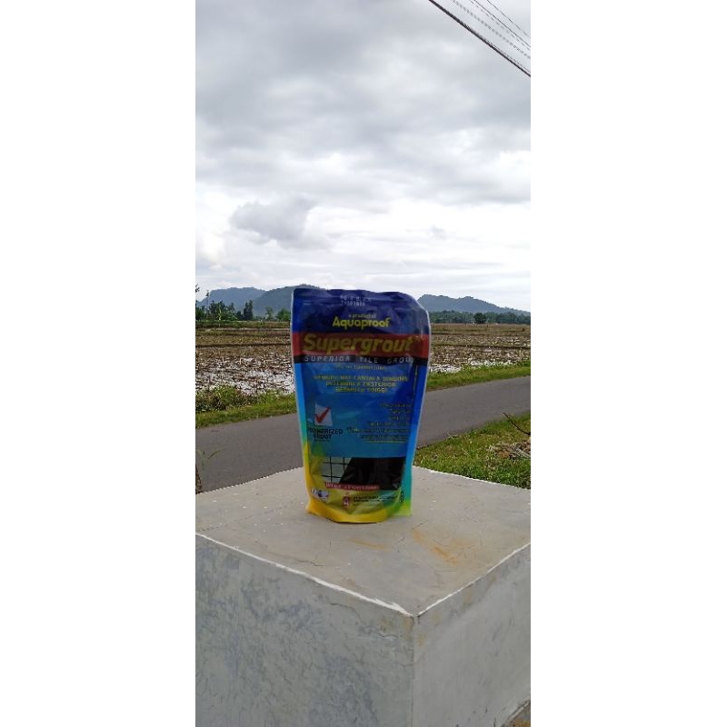Pengisi Nat Keramik Supergrout AQUAPROOF 1KG hitam