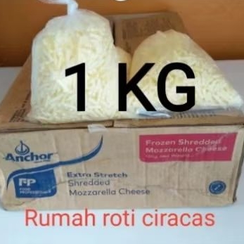 

MOZZARELLA PARUT 1KG ANCHOR KEJU SHREDDED CHEESE 1000GR REPACK 1KG
