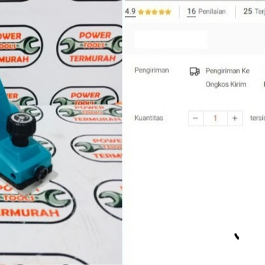 

MT 192 Ketam MAKTEC Planner 82mm Pasah Mesin Serut Kayu MT192 Planer