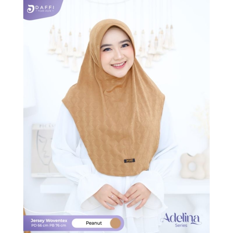 ADELINA Daffi Hijab Instan Jersey Premium Simple Terbaru Original 2024