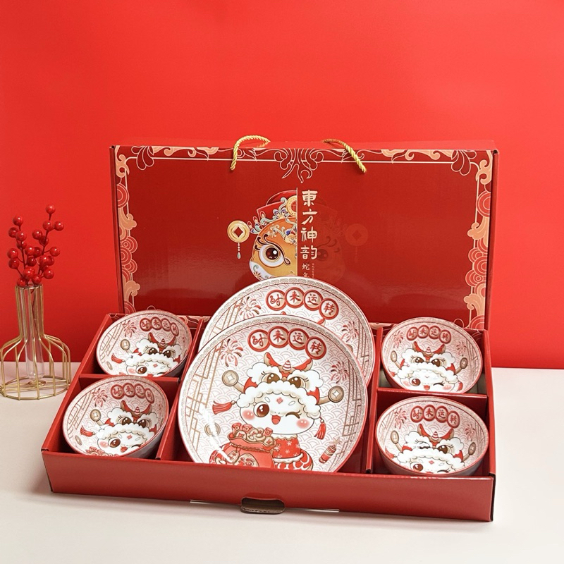 

Hampers Imlek Chinese New Year / Mangkok Set Premium Bowl Set / Mangkok Set Imlek / Bowl Set Imlek