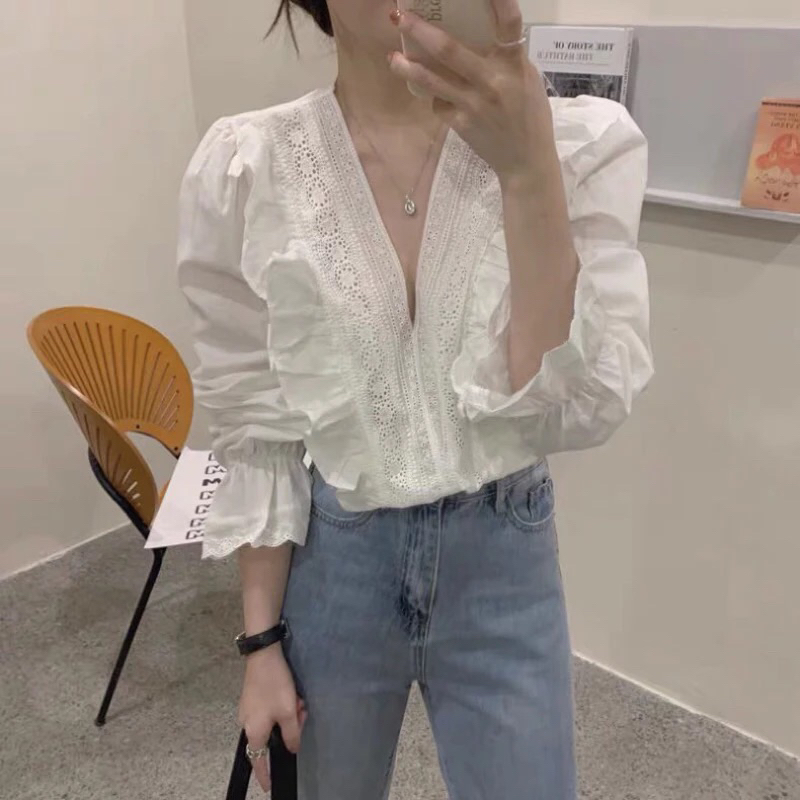Vintage Blouse Korean Style