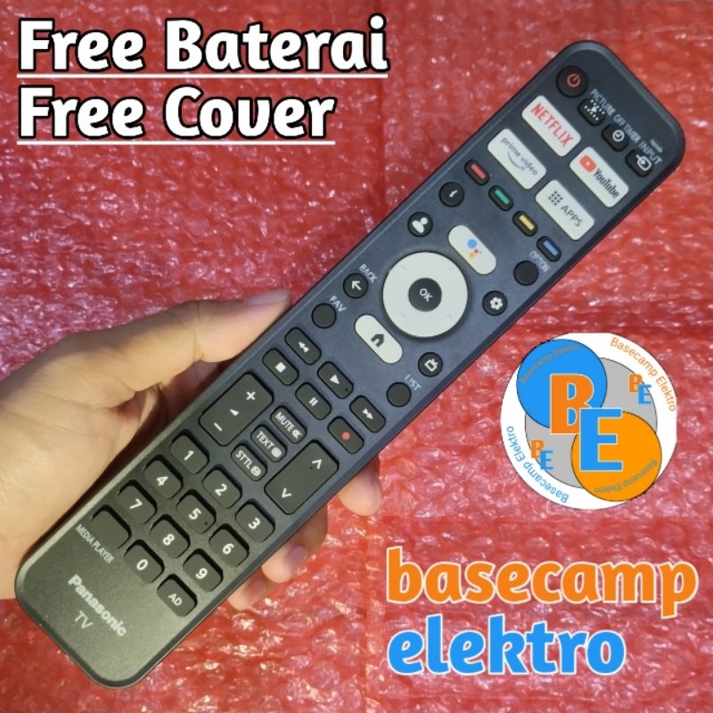 Remote TV PANASONIC GOGLE TV ORIGINAL ASLI Free Cover Free Batu Baterai Remot TV PANASONIC GOGLE TV 