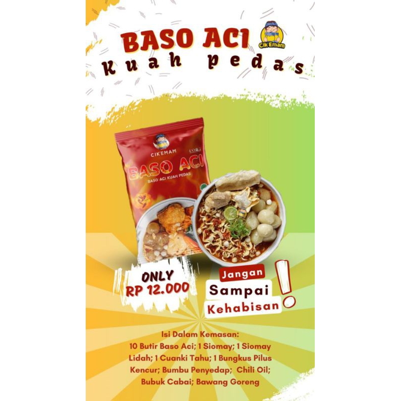 

Cikemam Baso Aci chili oil