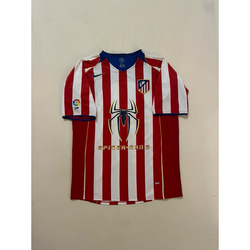 Jersey Atletico Madrid Home 04/05 Spiderman Fernando Torres Original Size L