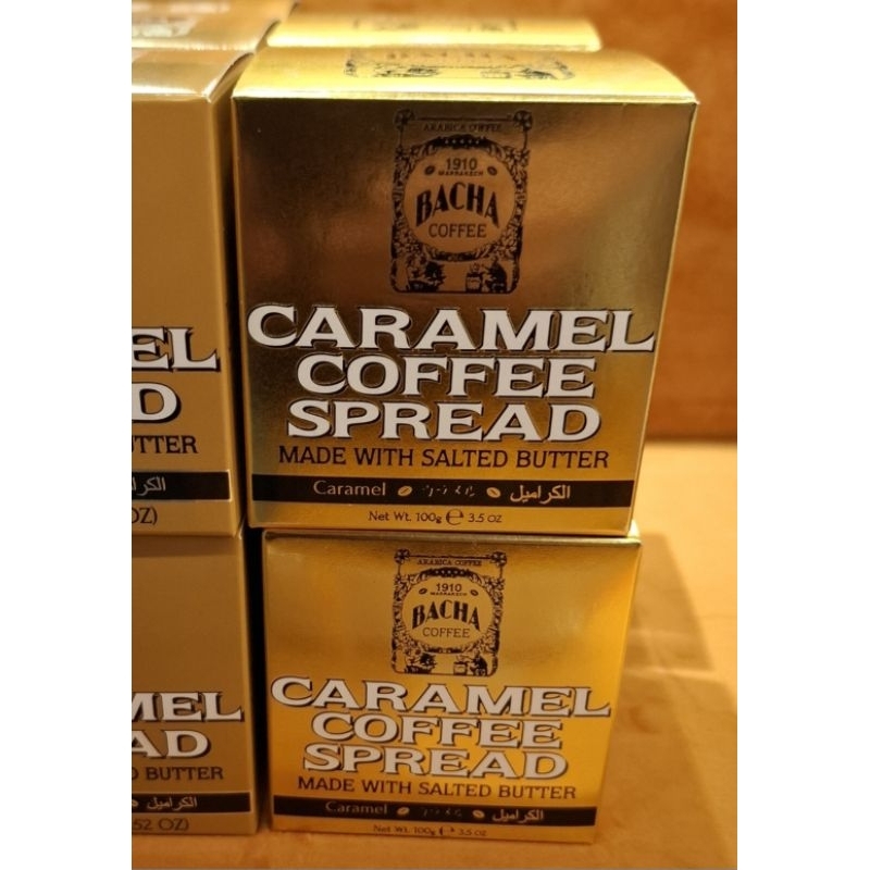 

Bacha Coffee Caramel Coffee Spread made with salted butter 100gr exp 8 Feb 2025