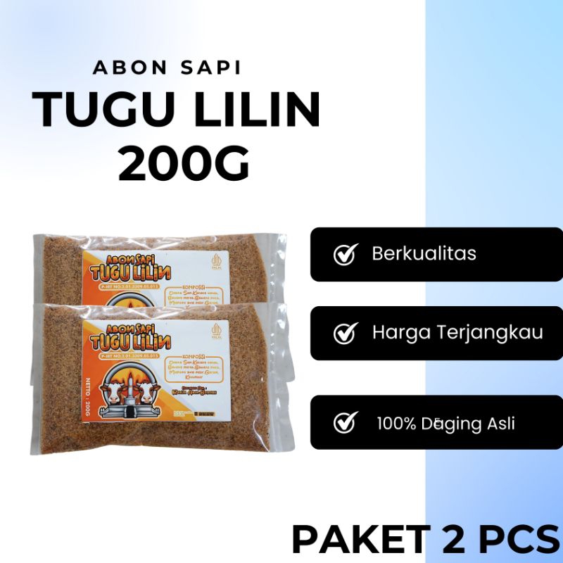 

PAKET 2 PCS ABON SAPI TUGU LILIN - 200g