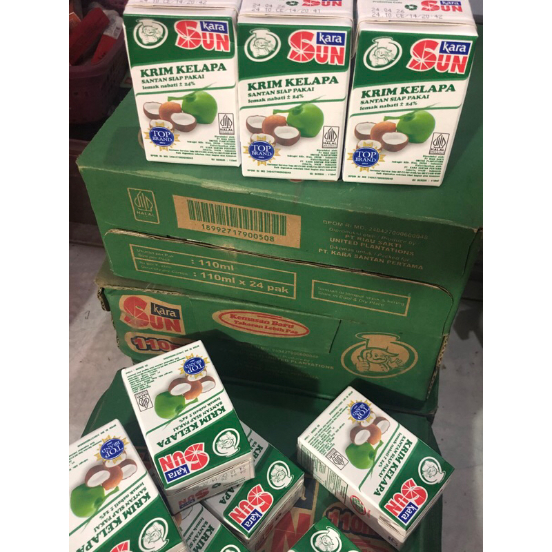 

6 pcs sun kara santan instan @110 ml