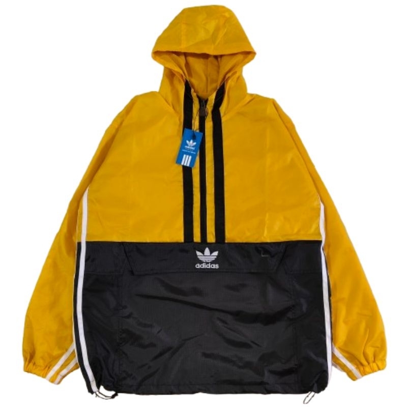 Jaket Parasut Cagoule Outdoor Adidas Full Tag&Lebel //Jaket windbreaker//Jaket Running