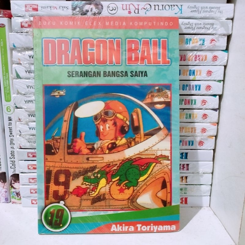 komik dragon ball cover hijau tosca vol 19 segel