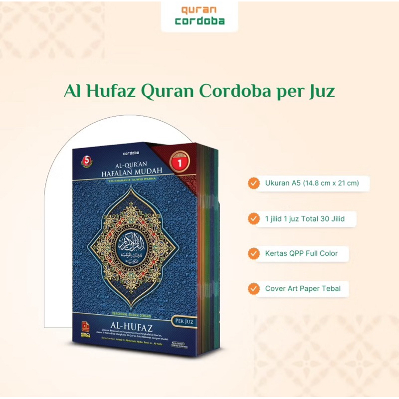 AlQuran Al Hufaz Per Juz Hafalan Perjuz Ukuran A5