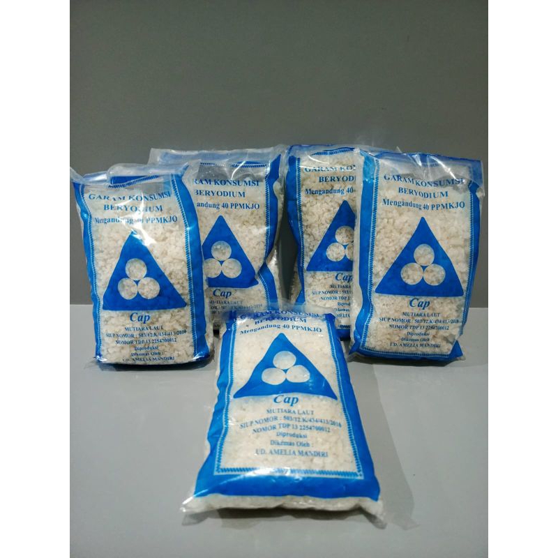 

5 Pcs Garam Dapur Kasar Beryodium 200gr