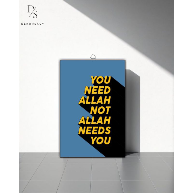 Poster Dinding Tema Islami Aesthetic - Wall Decor Motivasi Islami