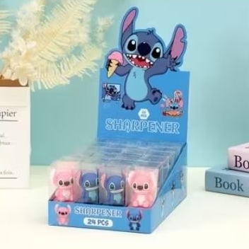 

rautan pensil karakter stitch angel. atk alat tulis sekolah kantor anak