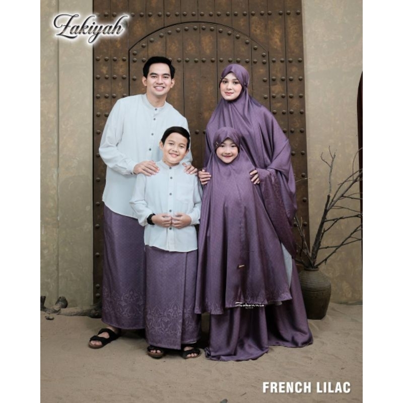 Zabannia Zakiyah Prayer Set Raya 2025 [Close❌] Mukena Sarung Couple Ibu Ayah Anak 7 Warna /Terbatas