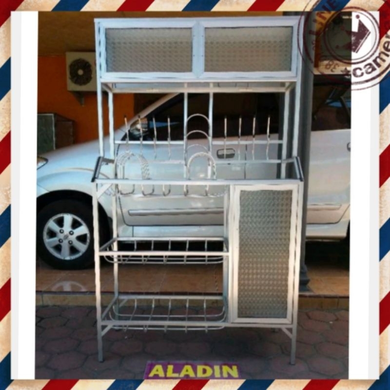 Rak piring box silver Sidoarjo