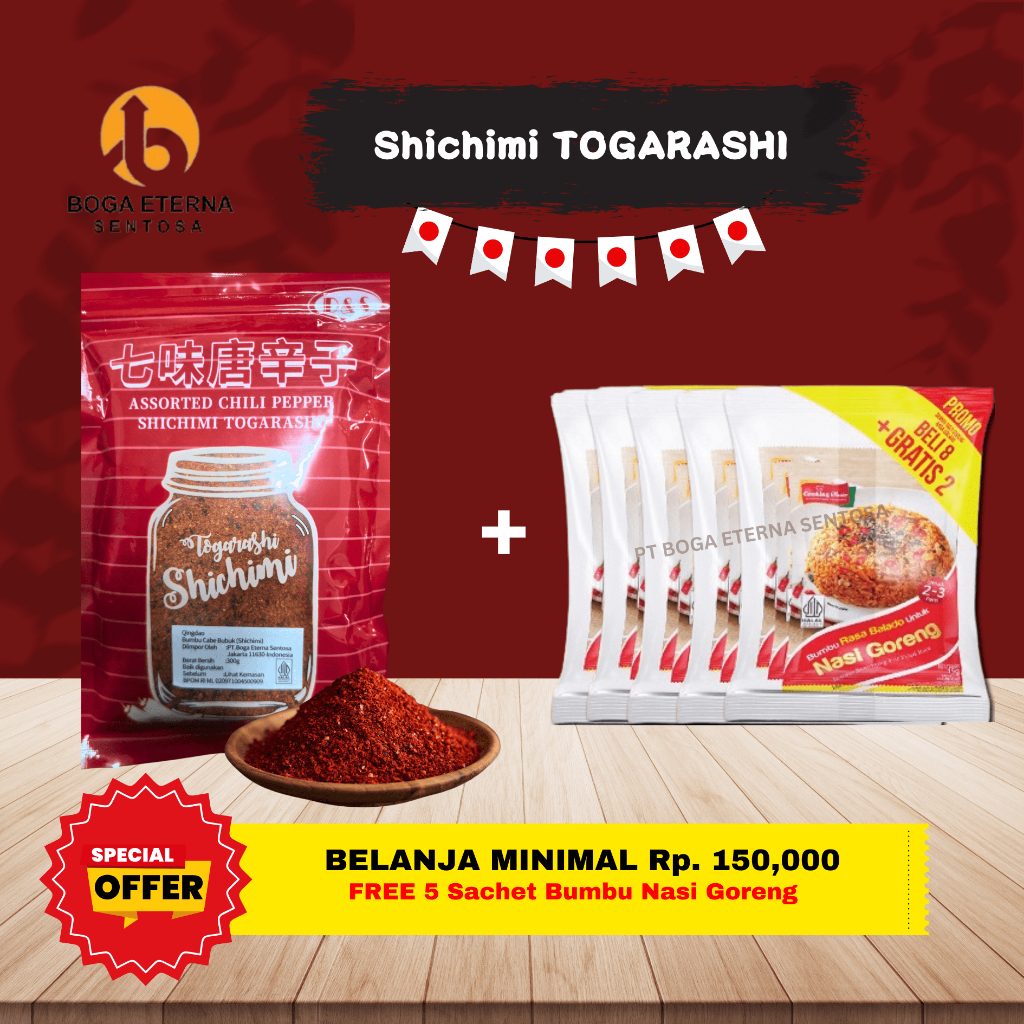 

SHICIMI TOGARASHI / Cabe Bubuk Campuran dari Jepang (PROMO!)