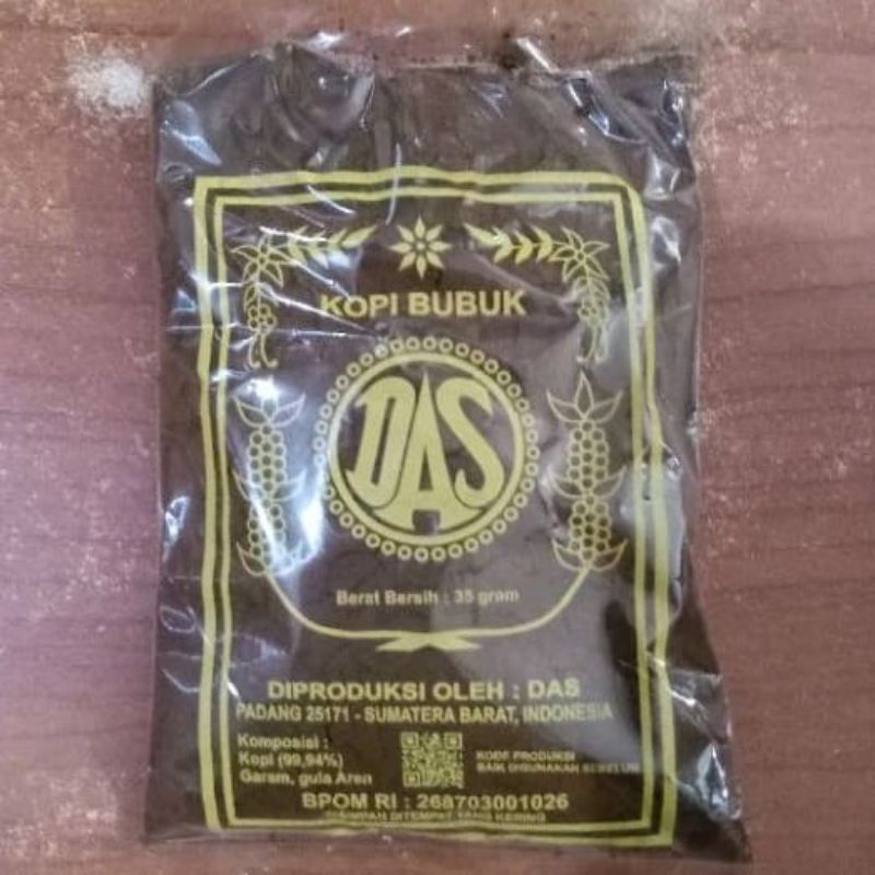 

KOPI BUBUK DAS Asli 100% Padang netto 35gr