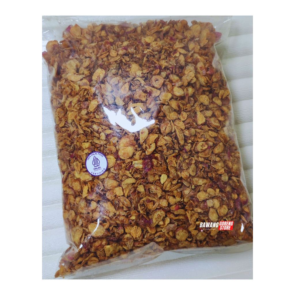 

Bawang Goreng Brebes Premium Renyah Gurih 500 gram harga termurah free packing cod