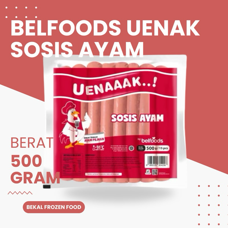 

Belfoods Uenaaak Sosis Ayam 475gr