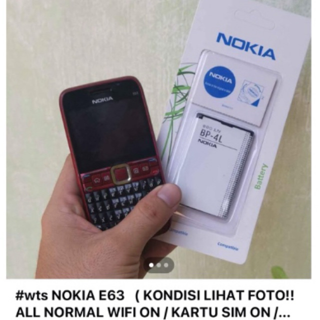 Nokia E63 hp jadul qwerty